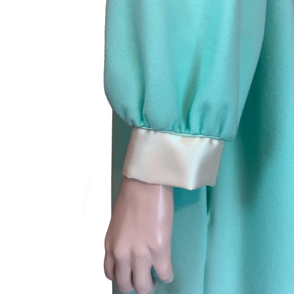 Vintage Apostrophe Fleece Dressing Gown Robe House Dress Coat ½ Front Zip Plush - Picture 11 of 16